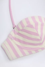 Oh Polly Ascona NS1028 haut de bikini mauve rayé armaturé