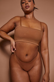Oh Polly Intimates brassière bandeau amande sans armature