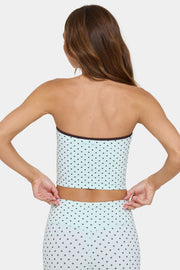 Oh Polly Bo+Tee bandeau top menthe chip