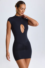 Oh Polly Morgana 10471 mini jupe noire froncée