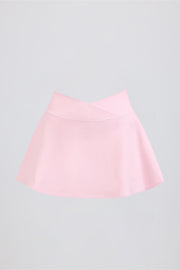Oh Polly Bo+Tee mini jupe-short rose Bloom stretch