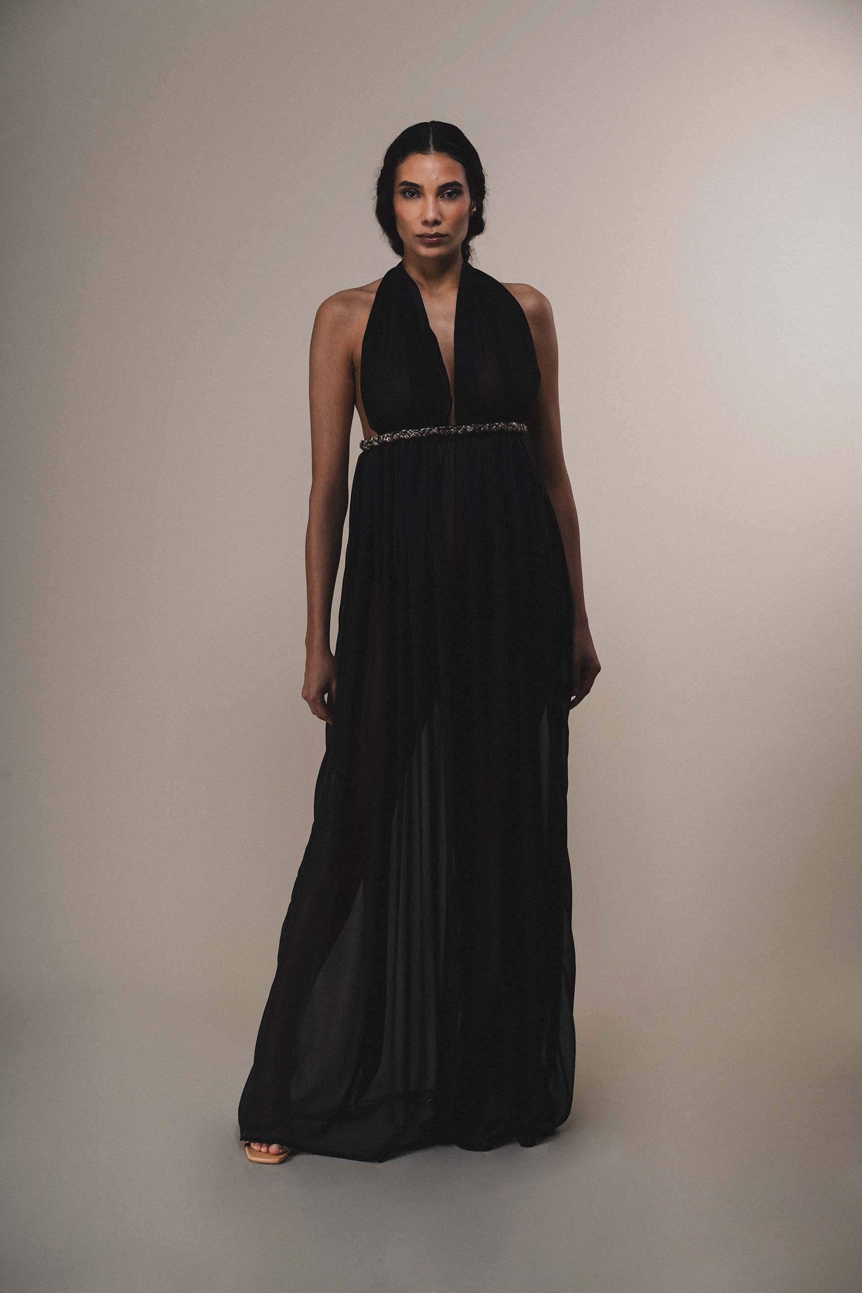 The Ethiquette Calypso Dress robe mousseline taille S