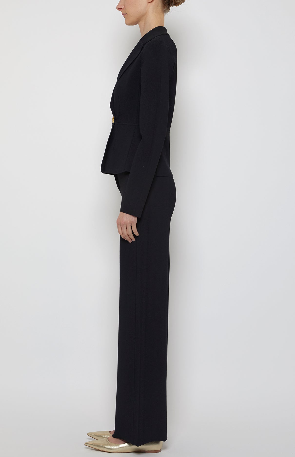 Prabal Gurung Single Button Compact blazer noir un bouton