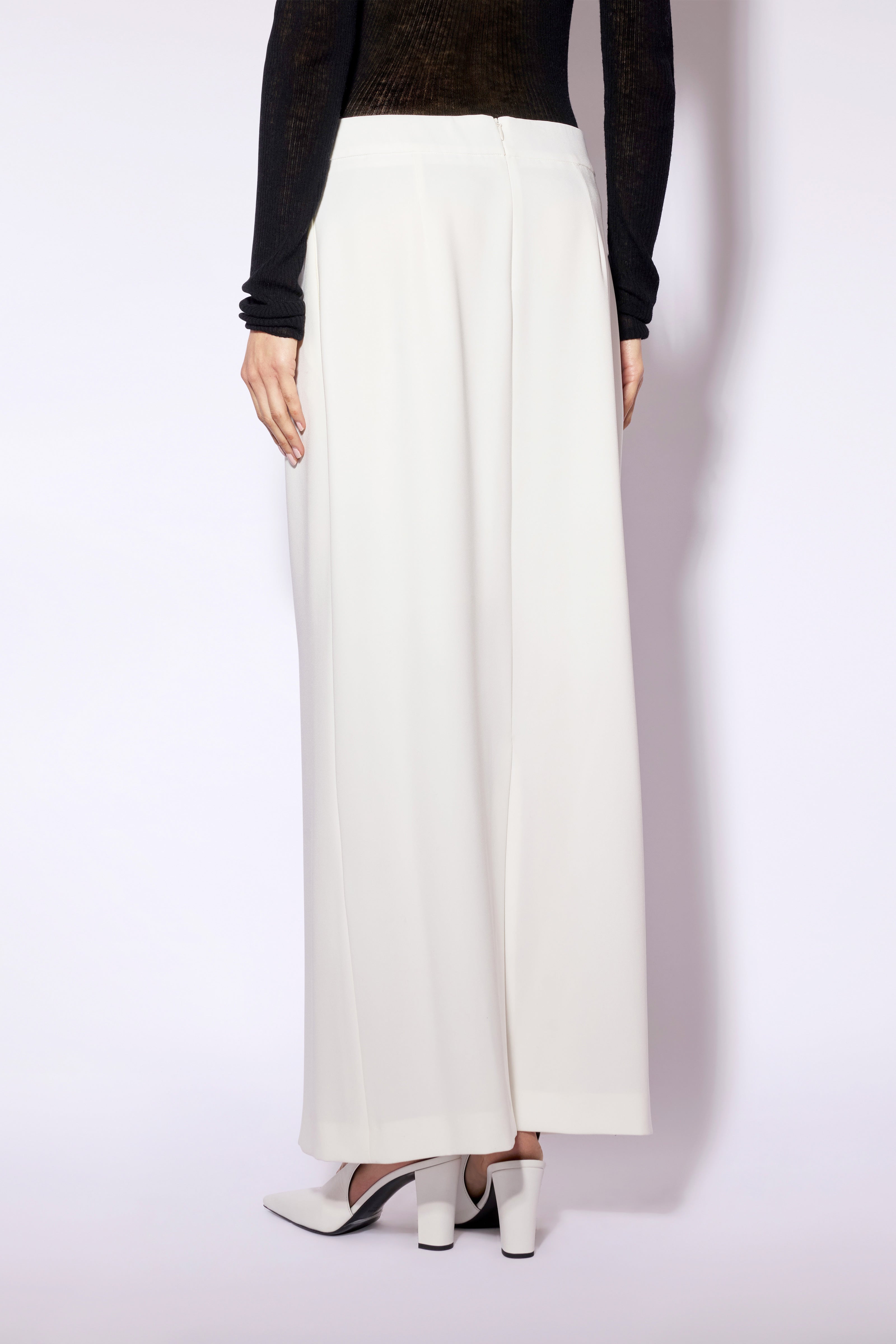 Liviana Conti Gonne Paige jupe longue noire taille haute