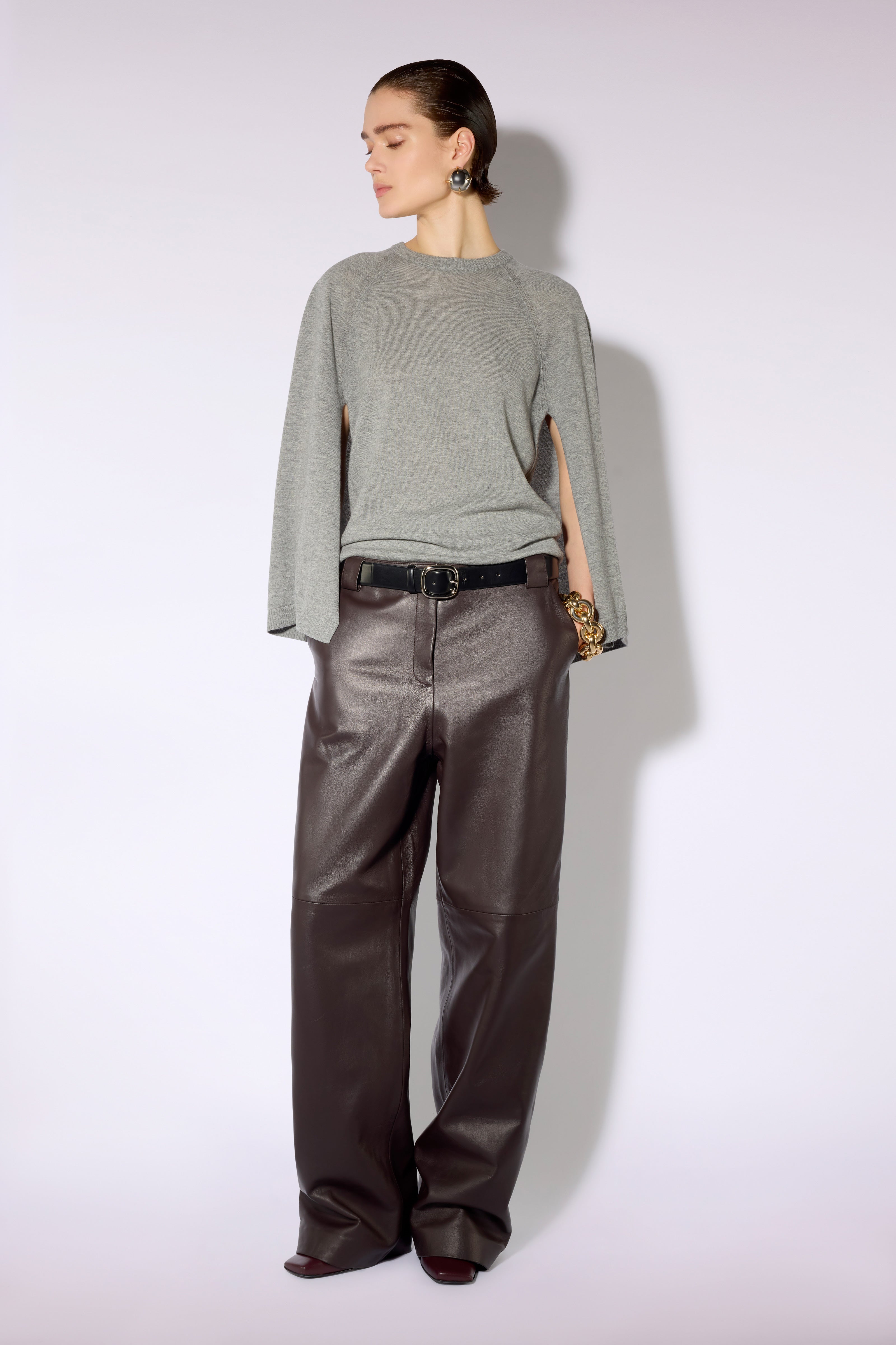 Liviana Conti Malika pull maille Gris Mélange taille M