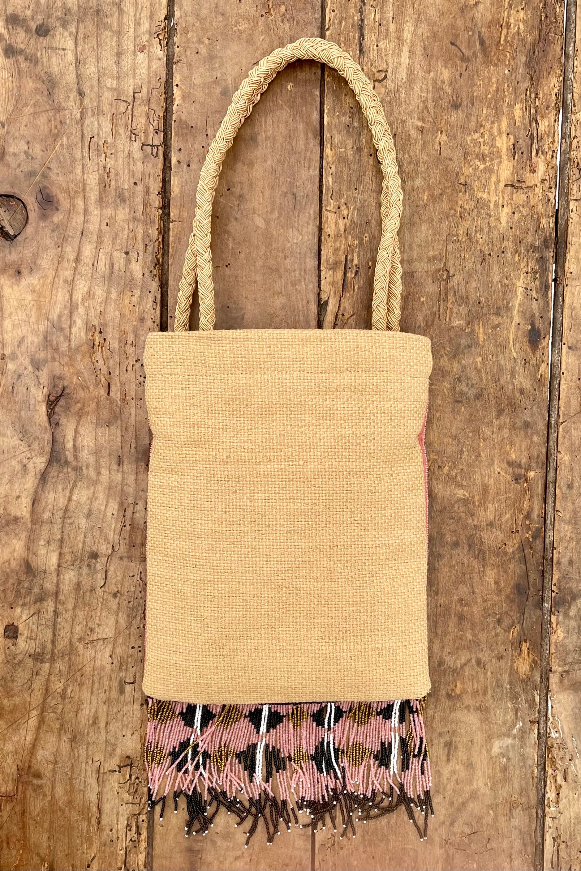 CHICOSOLEIL HIPPIE sac raffia brodé main