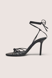 Oh Polly Sora sandale talon lacée noire 10 cm