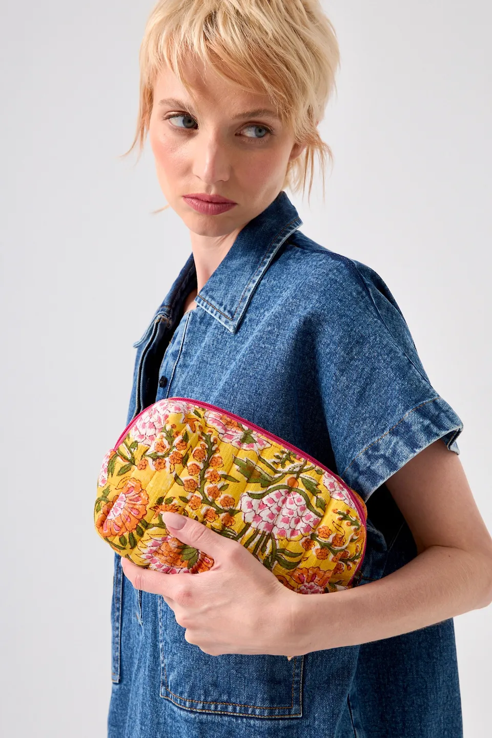 Chicosoleil Pochettes Noleen pochette gypsy batik coton matelassée