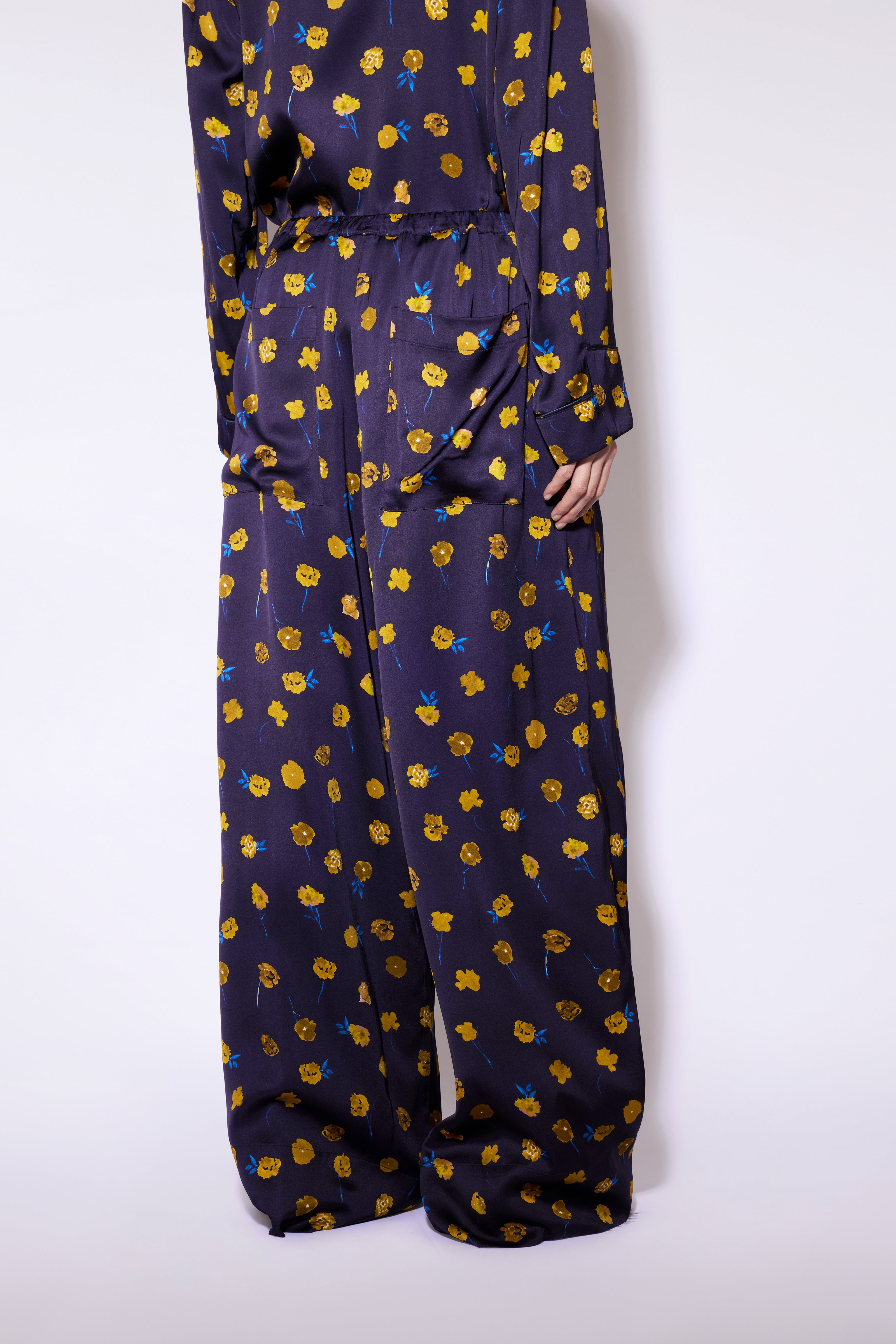 Liviana Conti Grayson F6WU24 pantalon palazzo fleuri