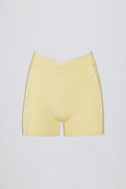 Oh Polly Bo+Tee Mini Short Soft Active Jaune Doux