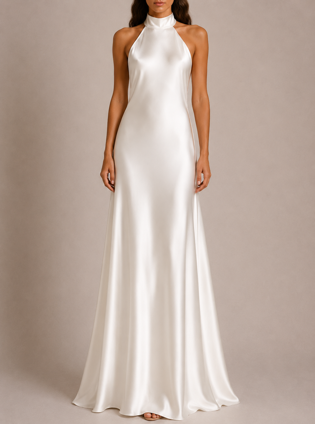The Ethiquette Robes Joy Robe Longue Blanche Satin Soie