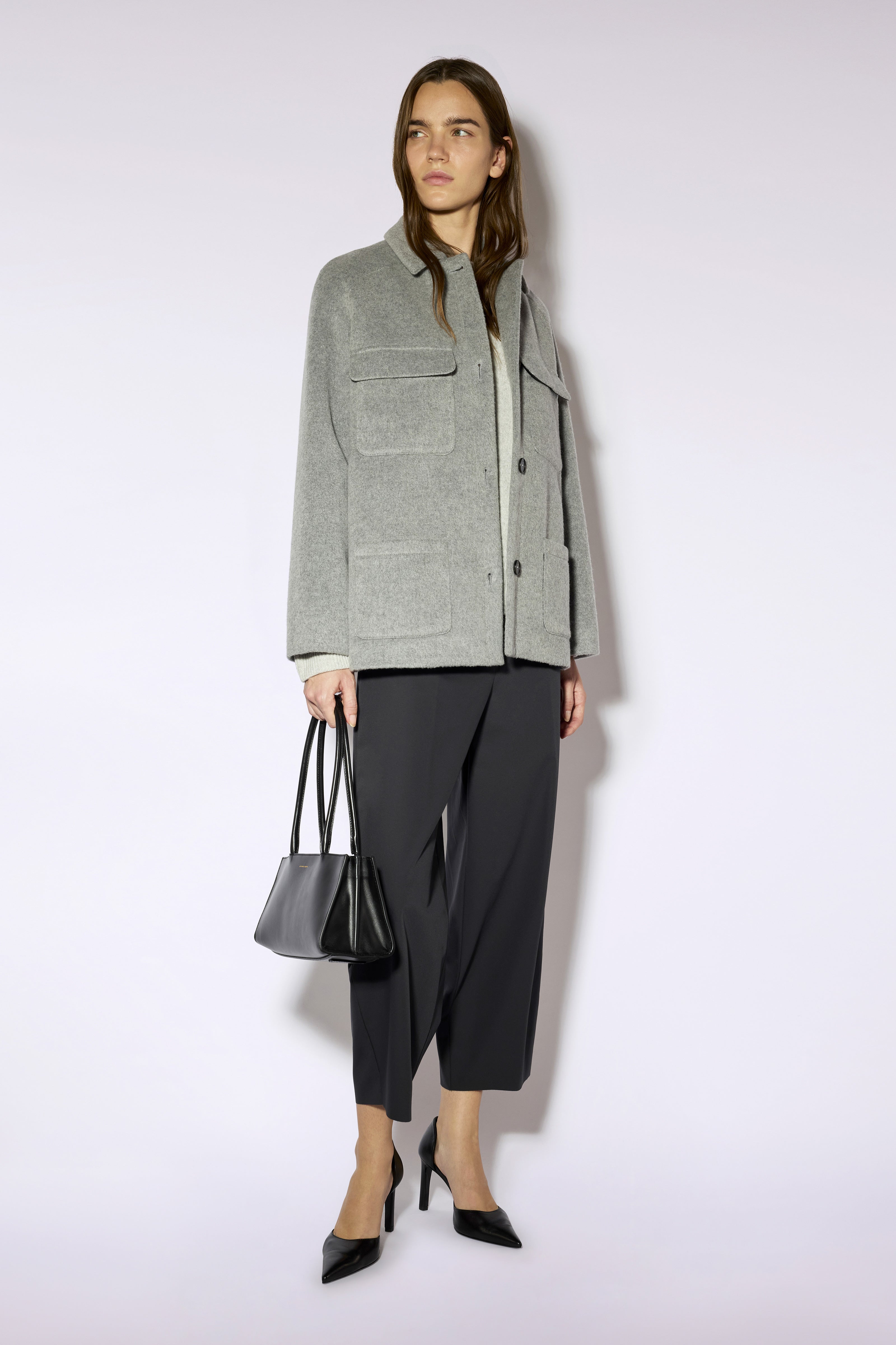 Liviana Conti Harper pantalon cropped anthracite