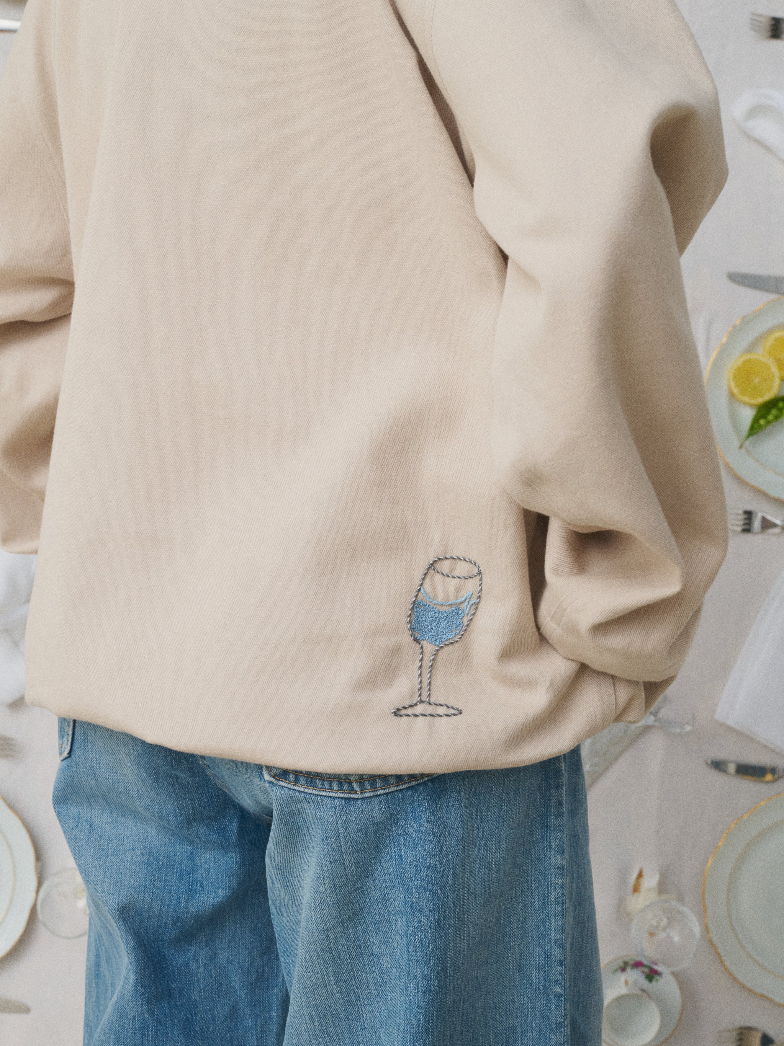 Mii à table Sweatshirt Swan sweat femme brodé XS à L