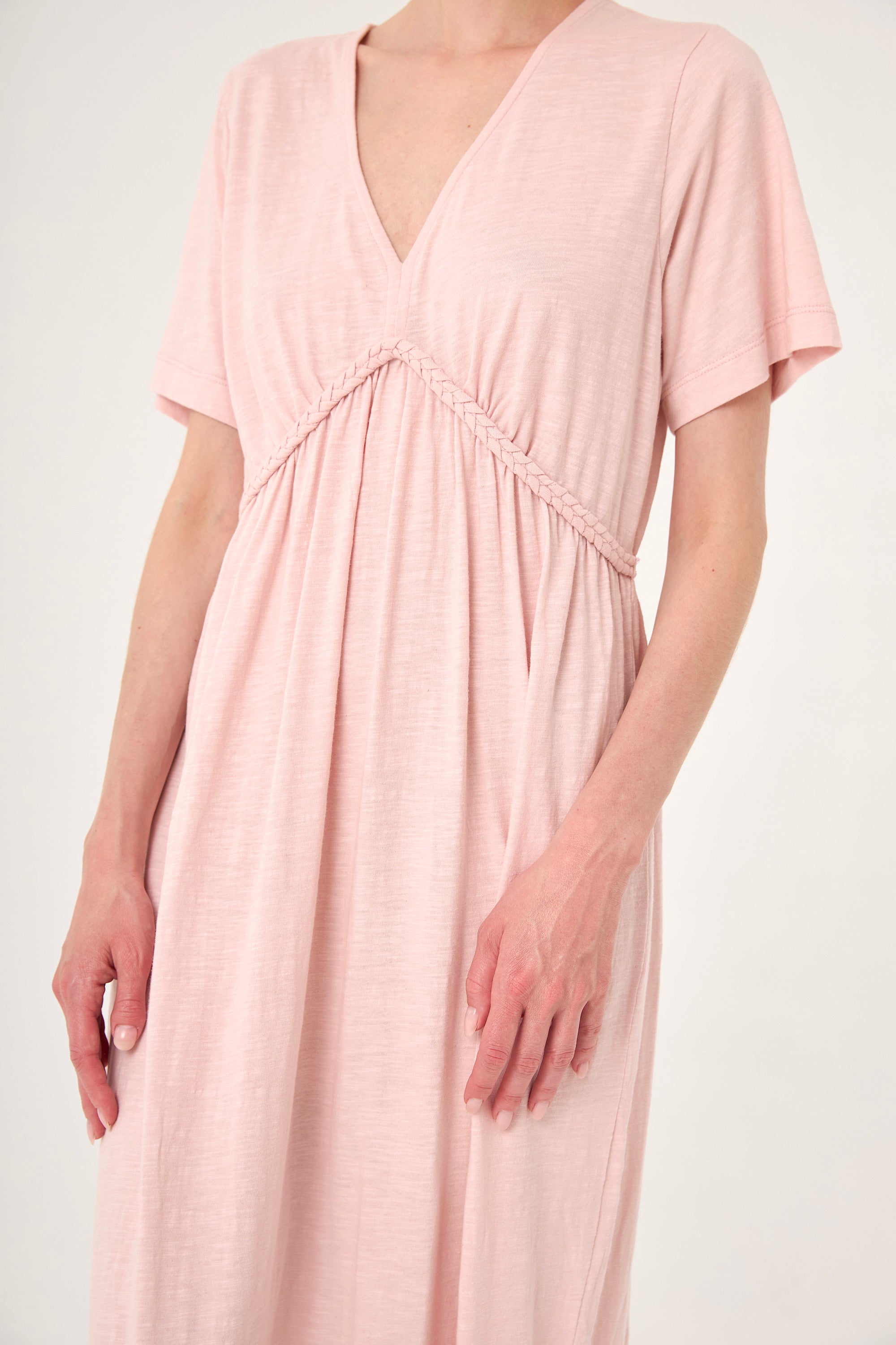 Chicosoleil Leona robe longue coton rose romance