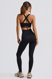Oh Polly Super Sculpt Legging BT2434 Noir Taille Haute Gainant