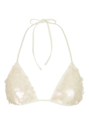 Oh Polly Swim Haut Bikini Triangle Leil Pearl Sequins