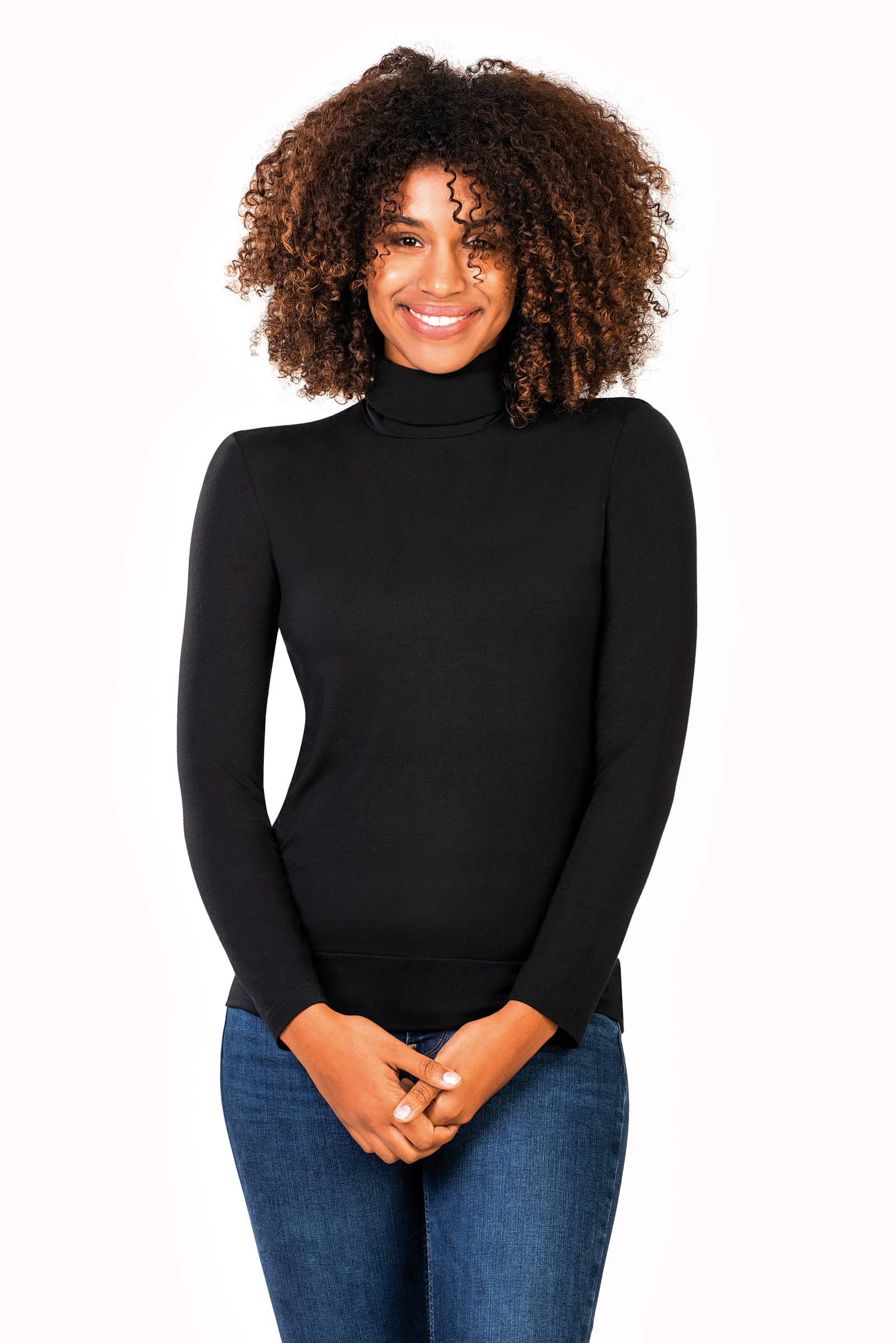 Thelma & Rose Anastasia top seconde peau noir doux hiver