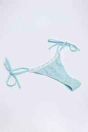 Oh Polly Vernazza Bas Bikini Broderie Bleu Clair Nouettes
