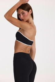 Oh Polly Bo+Tee brassière bandeau sport noir Soft Active