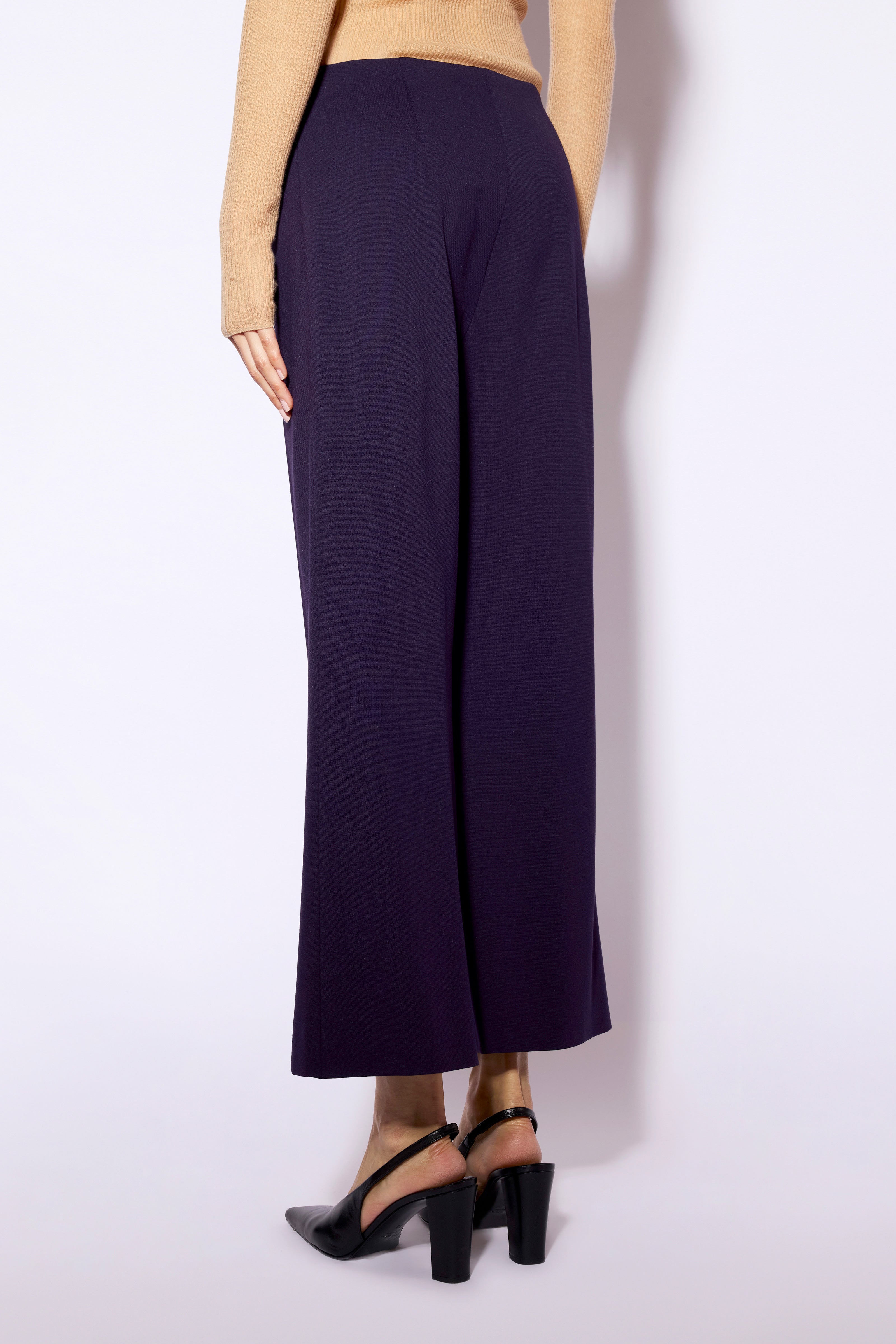 Liviana Conti Lance Pantalon Crop-Flare Mirtillo 38-48