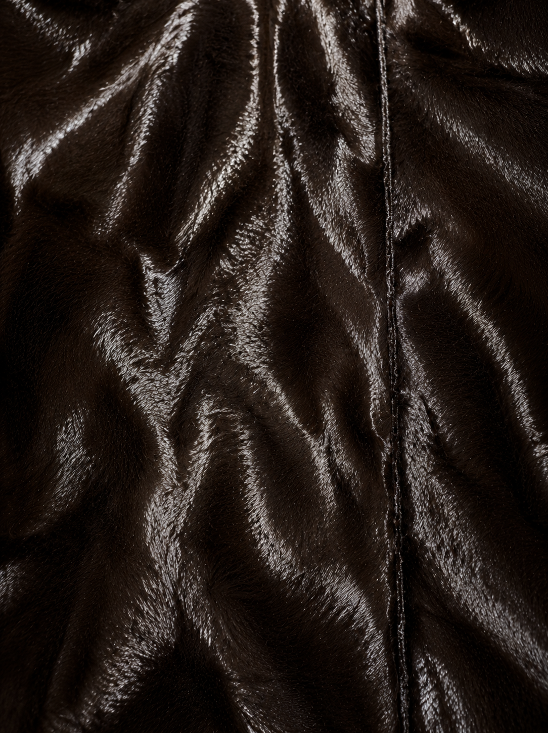 The Ethiquette Louise veste fourrure chocolat taille S