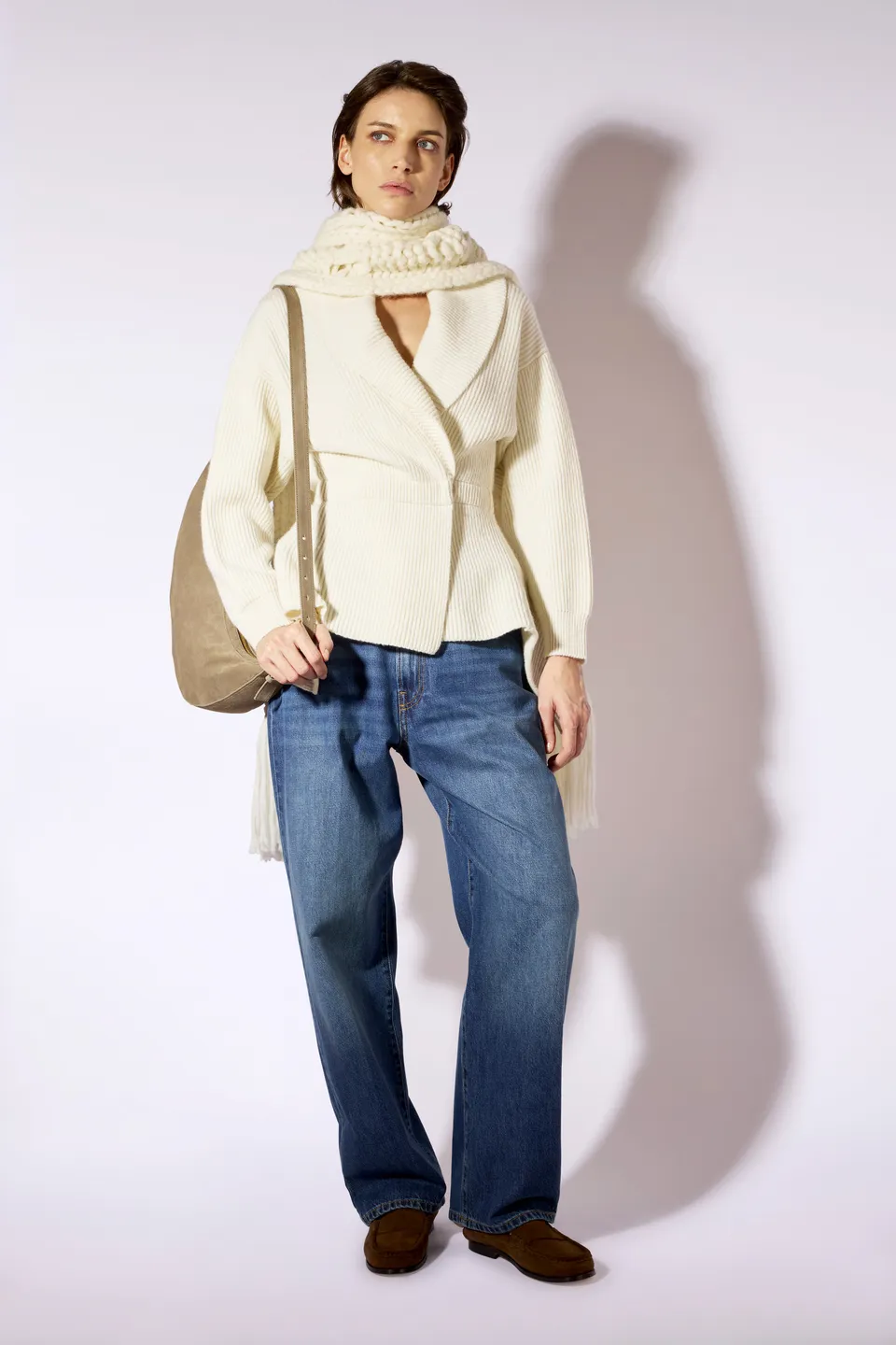 Liviana Conti Lacey cardigan cachemire pierre XS-XL