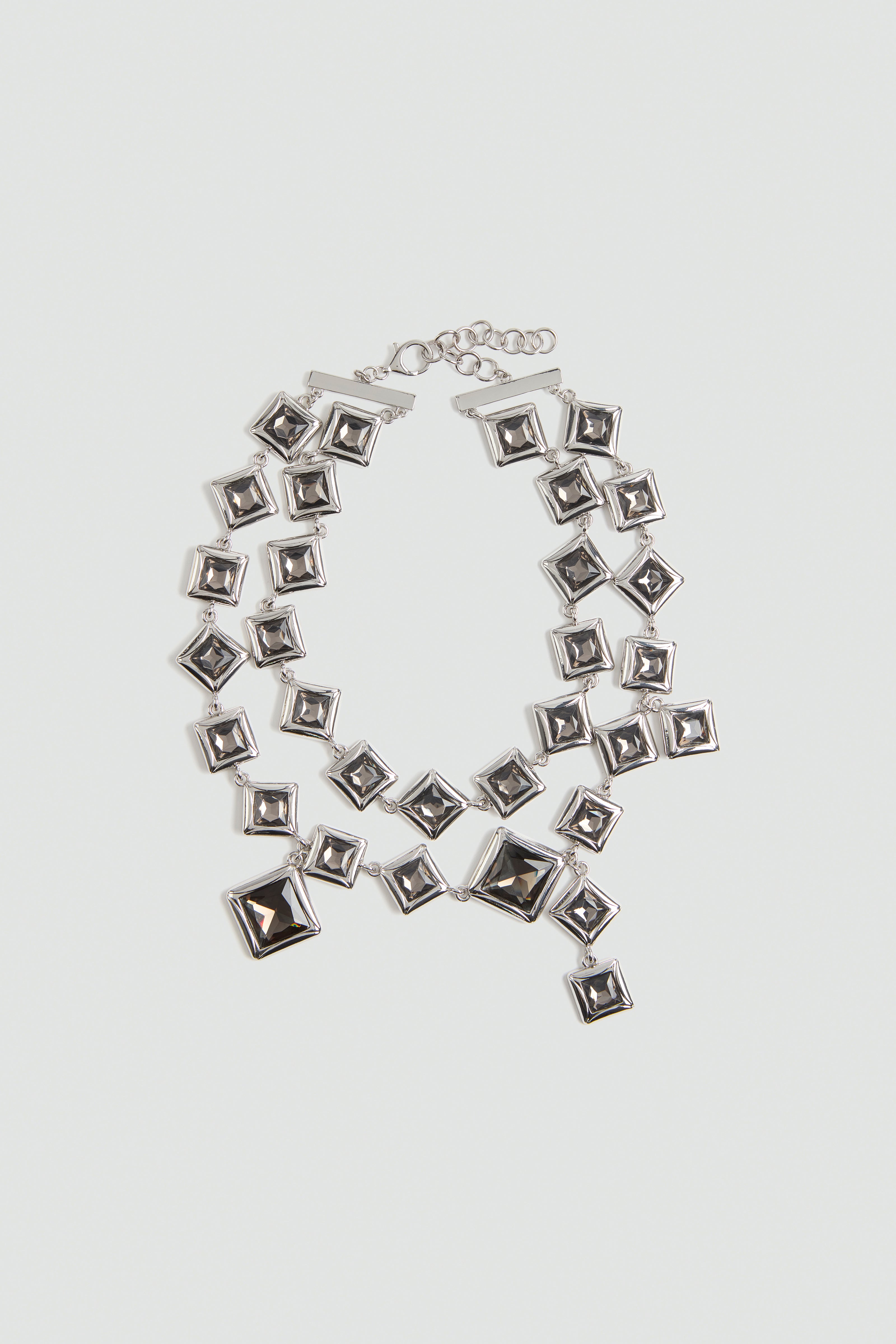 Liviana Conti Zabica collier argent double rang
