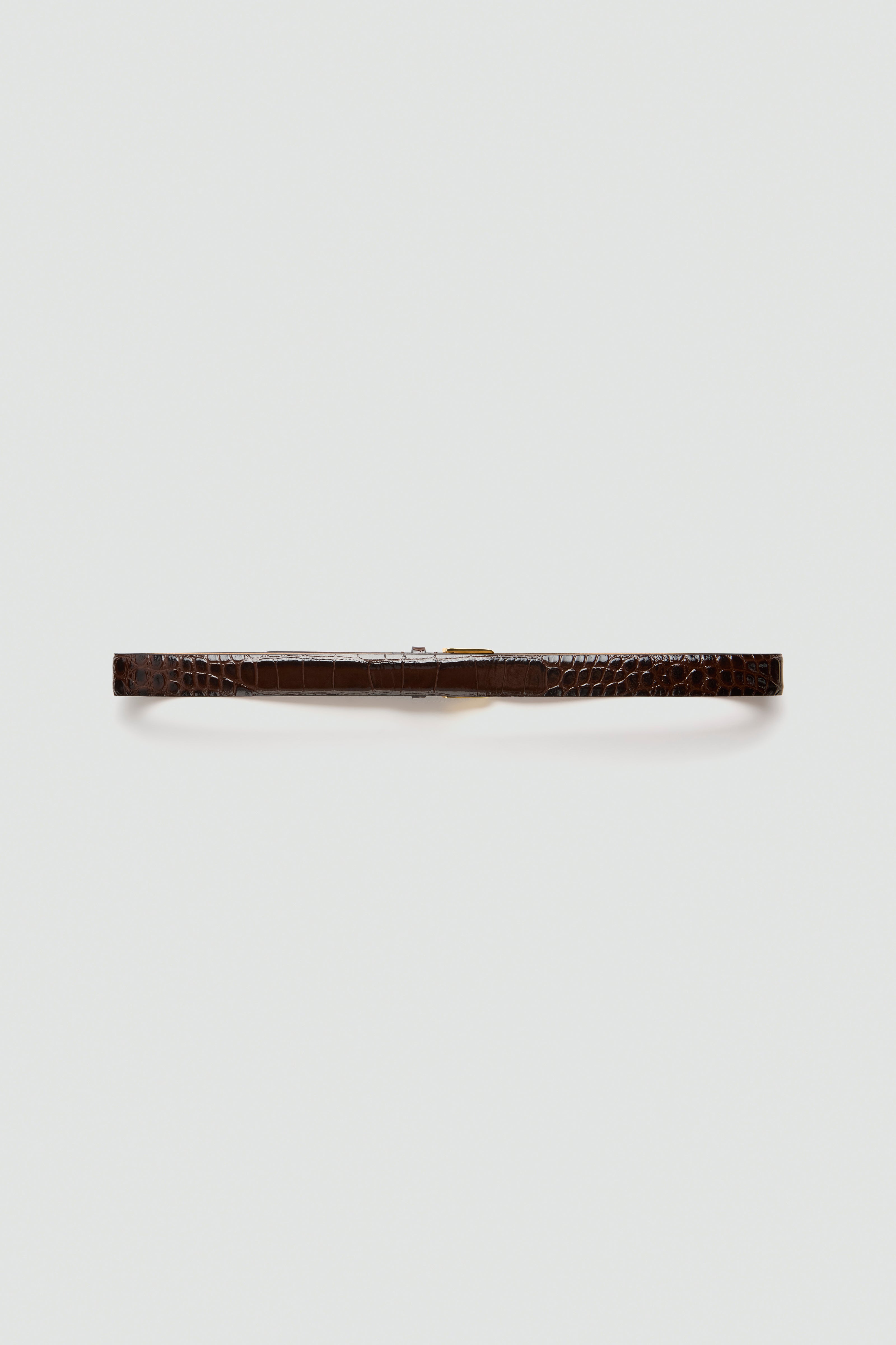 Liviana Conti Octavia ceinture cuir croco cacao