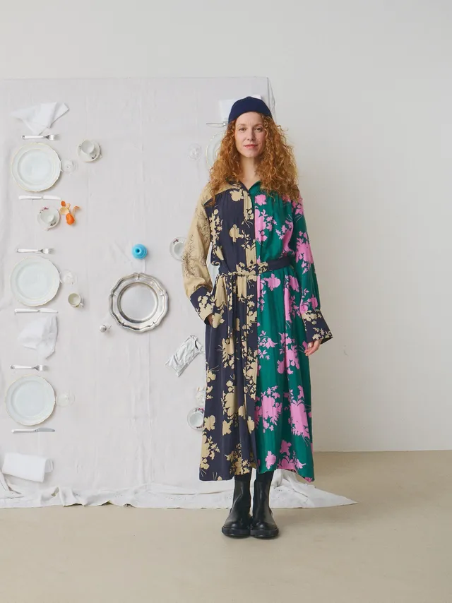 MII À table robe Venus Vaisselle robe soie XS à XXXL