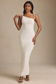 Oh Polly Noelia 7549 robe longue ivoire dos nu jersey