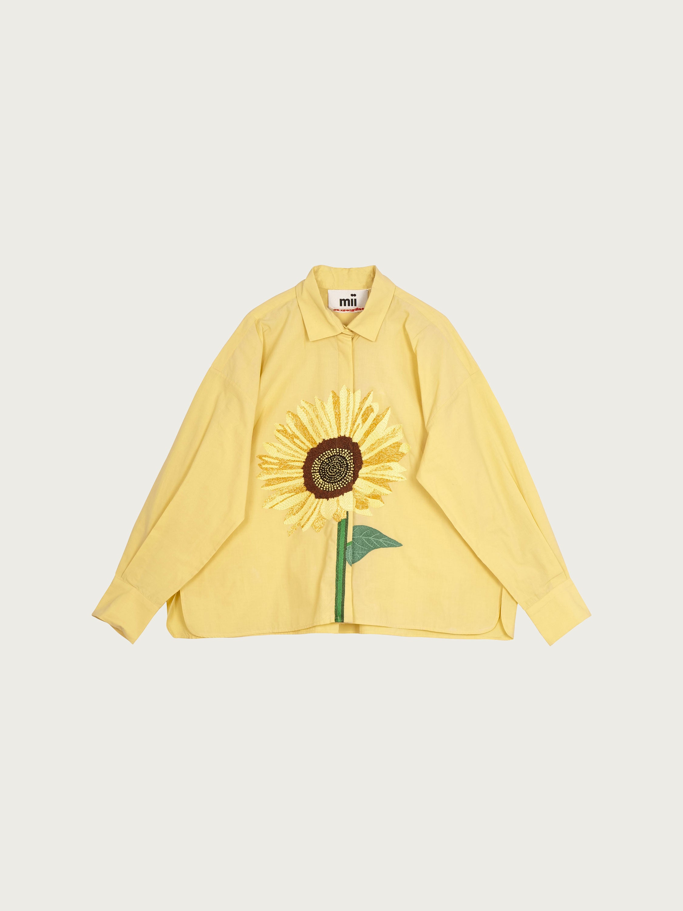 MII Les iconiques chemise Greta Tournesol brodée