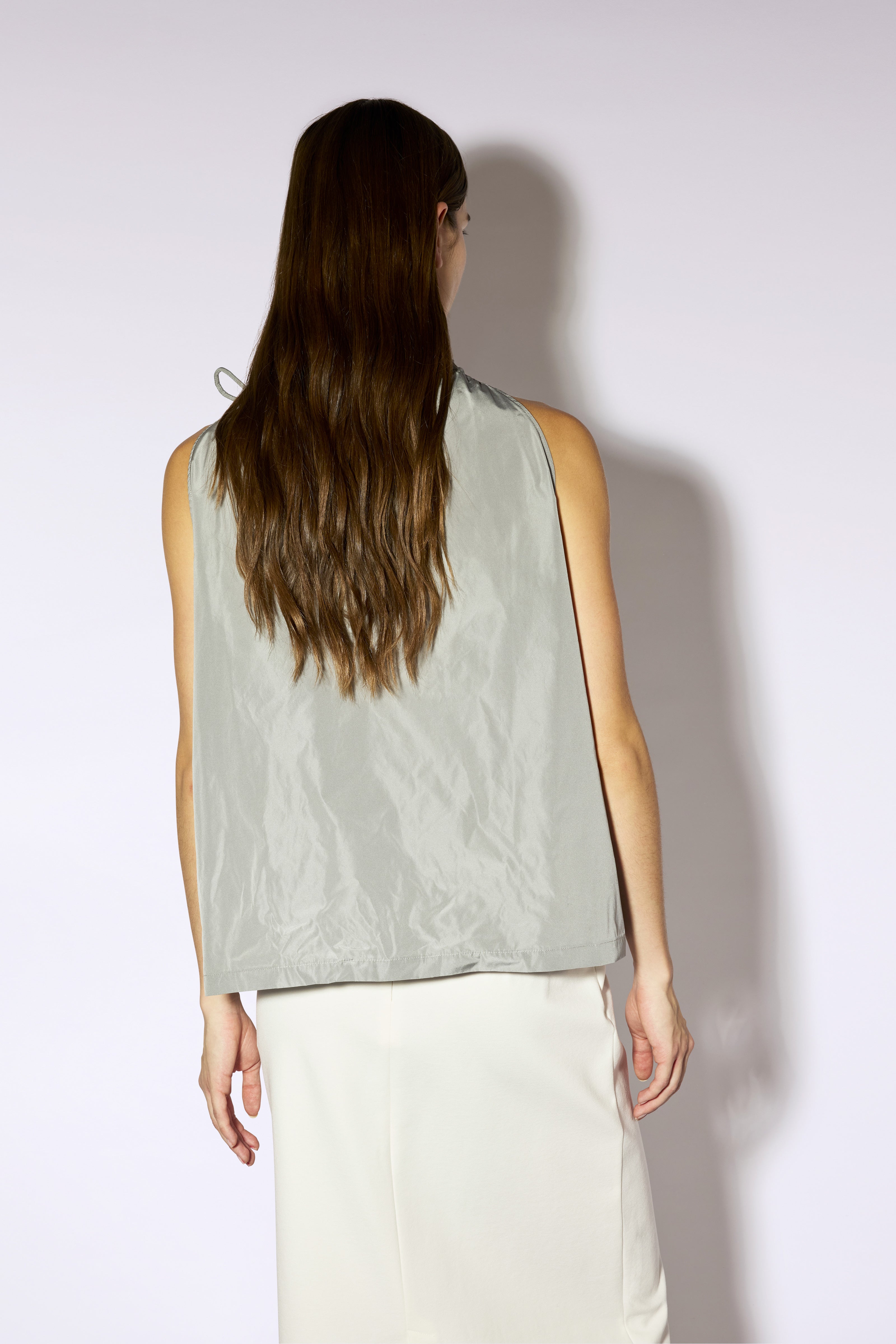 Liviana Conti Top Lea top sans manches acier 38 taffetas