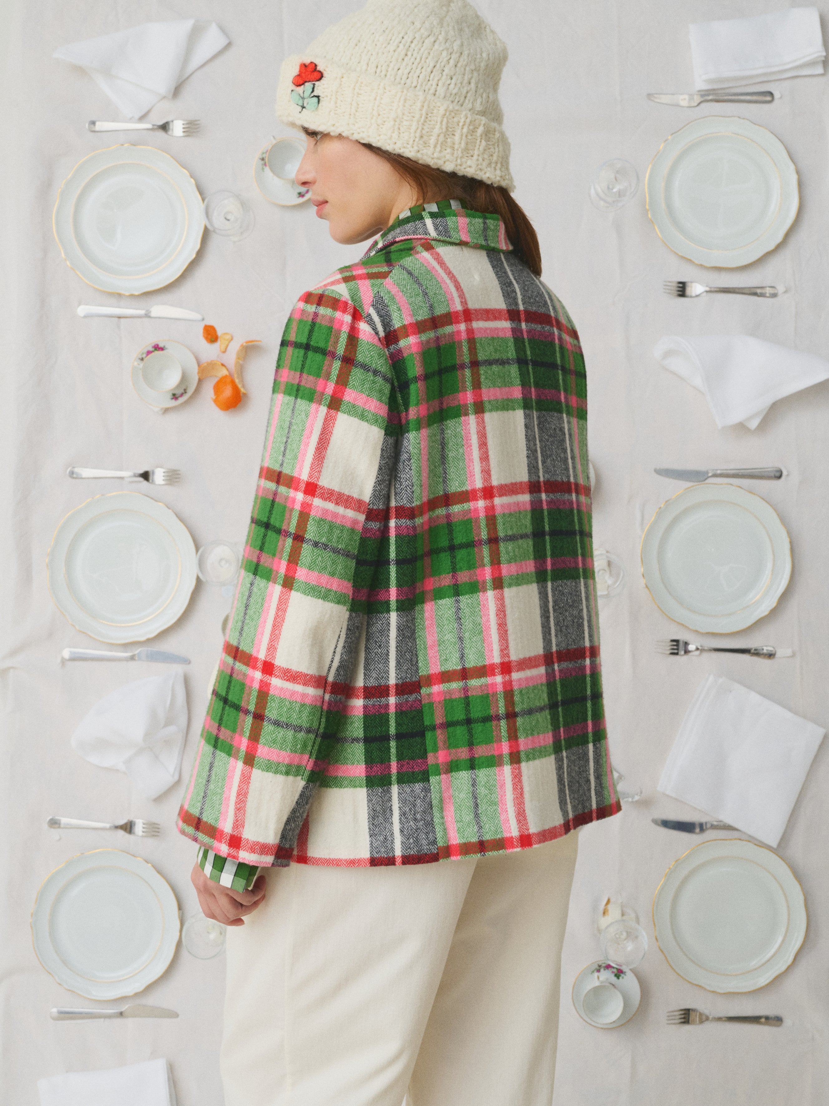 Mii à table Veste Ellie En Cuisine carreaux femme coton