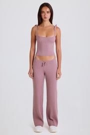 Oh Polly BT2350 Jogging Mauve Large Côtelé Coton
