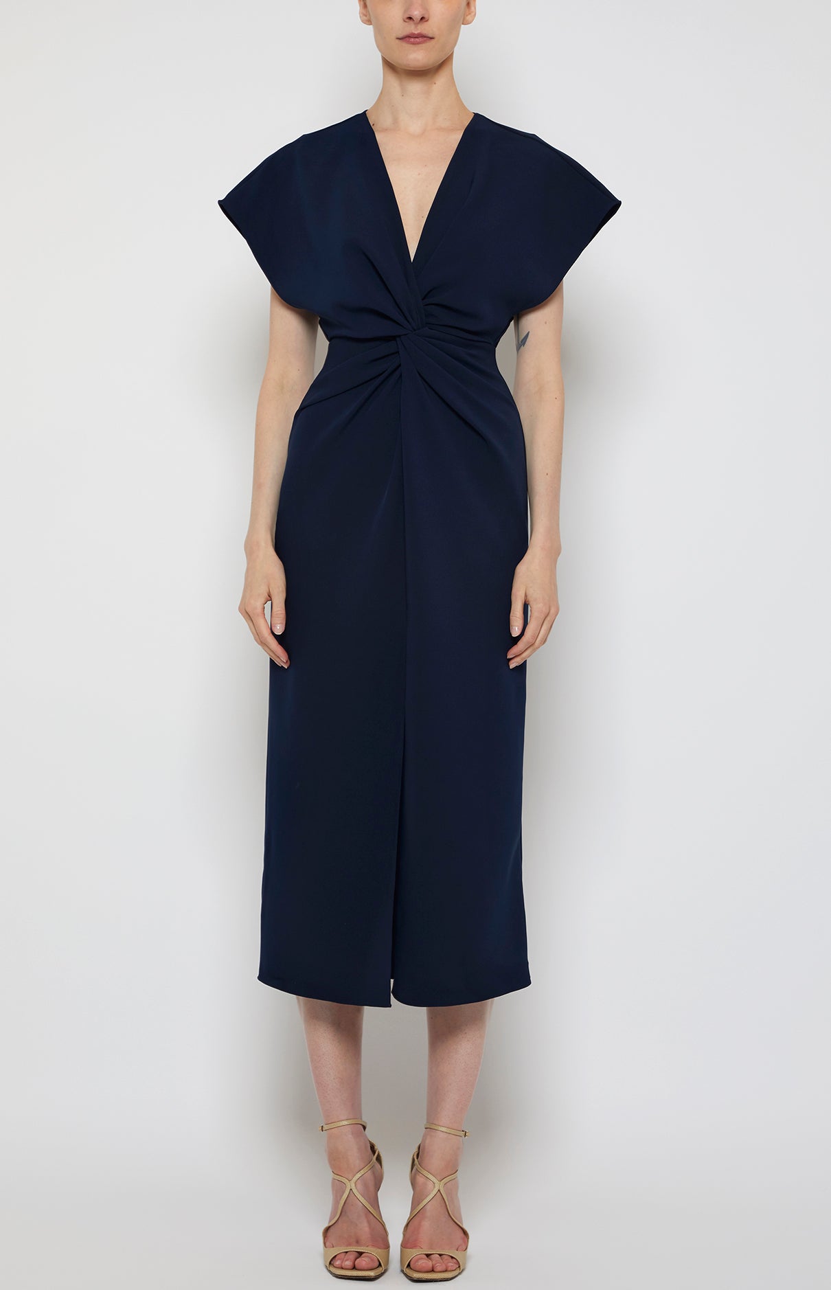 Prabal Gurung Jackie Twist Front robe midi midnight