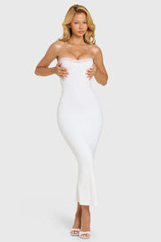 Oh Polly Winslet Robe Bustier Coconut Blanc Dentelle