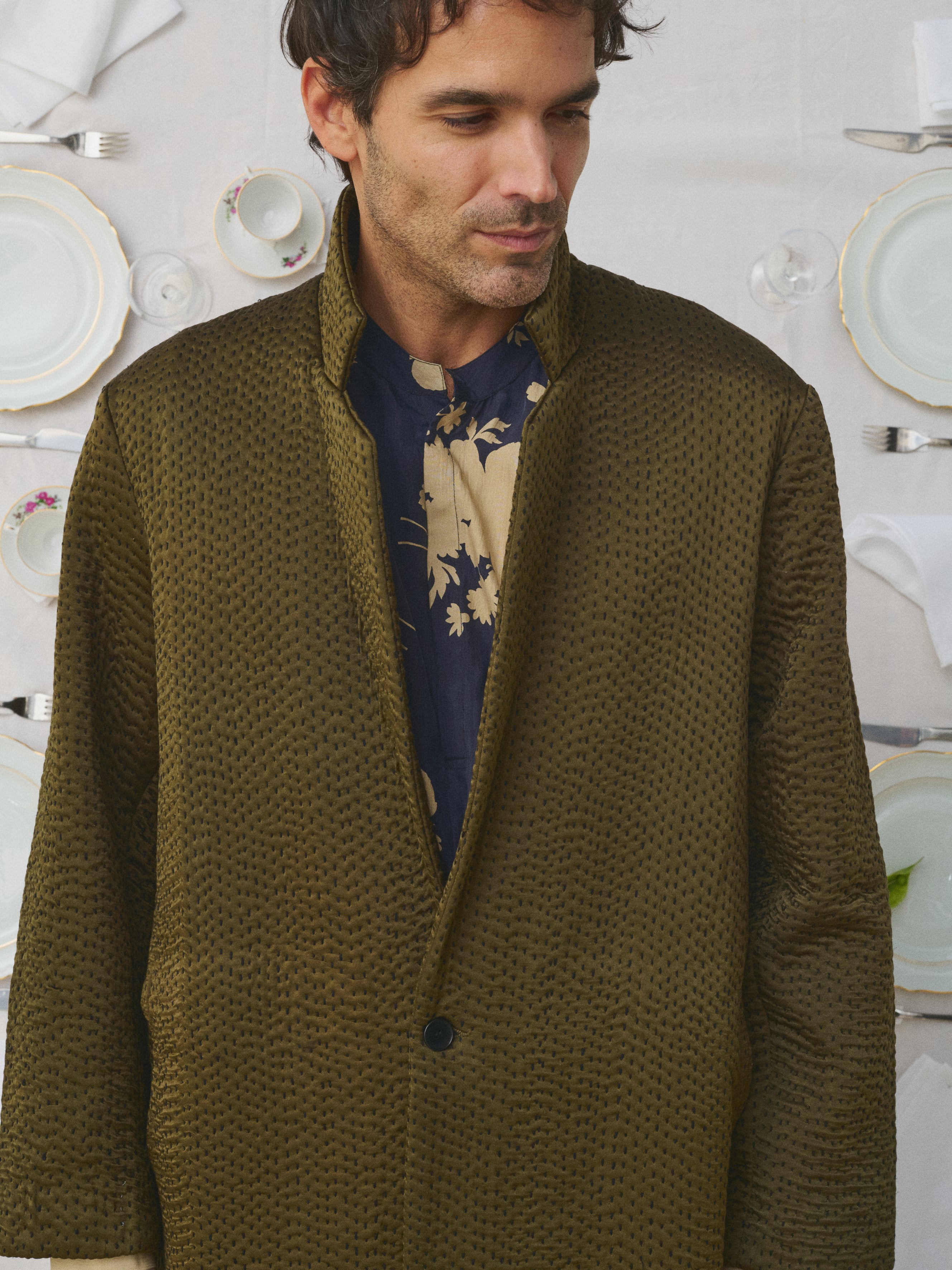 MII Mii à table Vinod Les Unis manteau homme uni