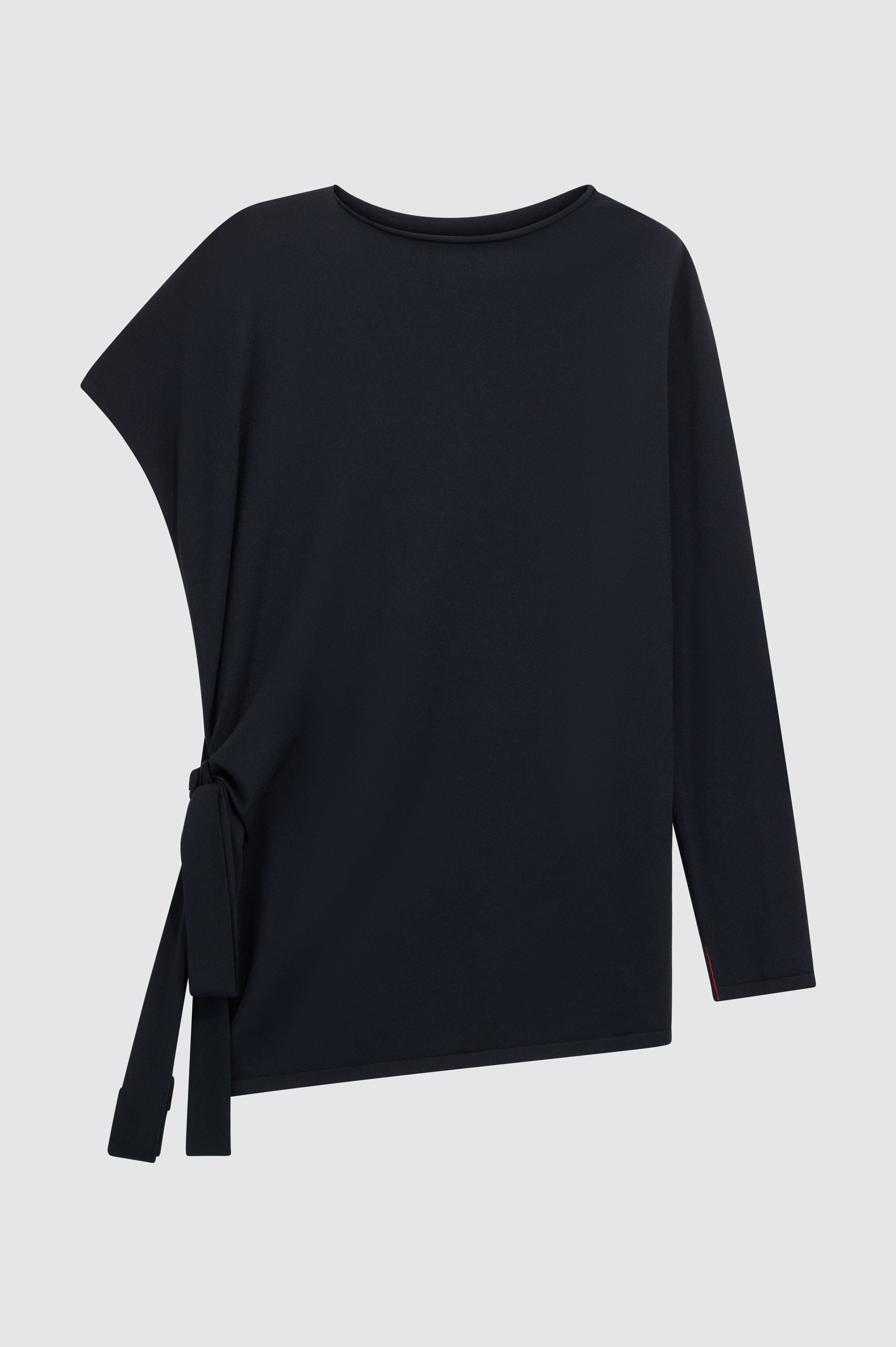 Liviana Conti Elea pull asymétrique viscose noir