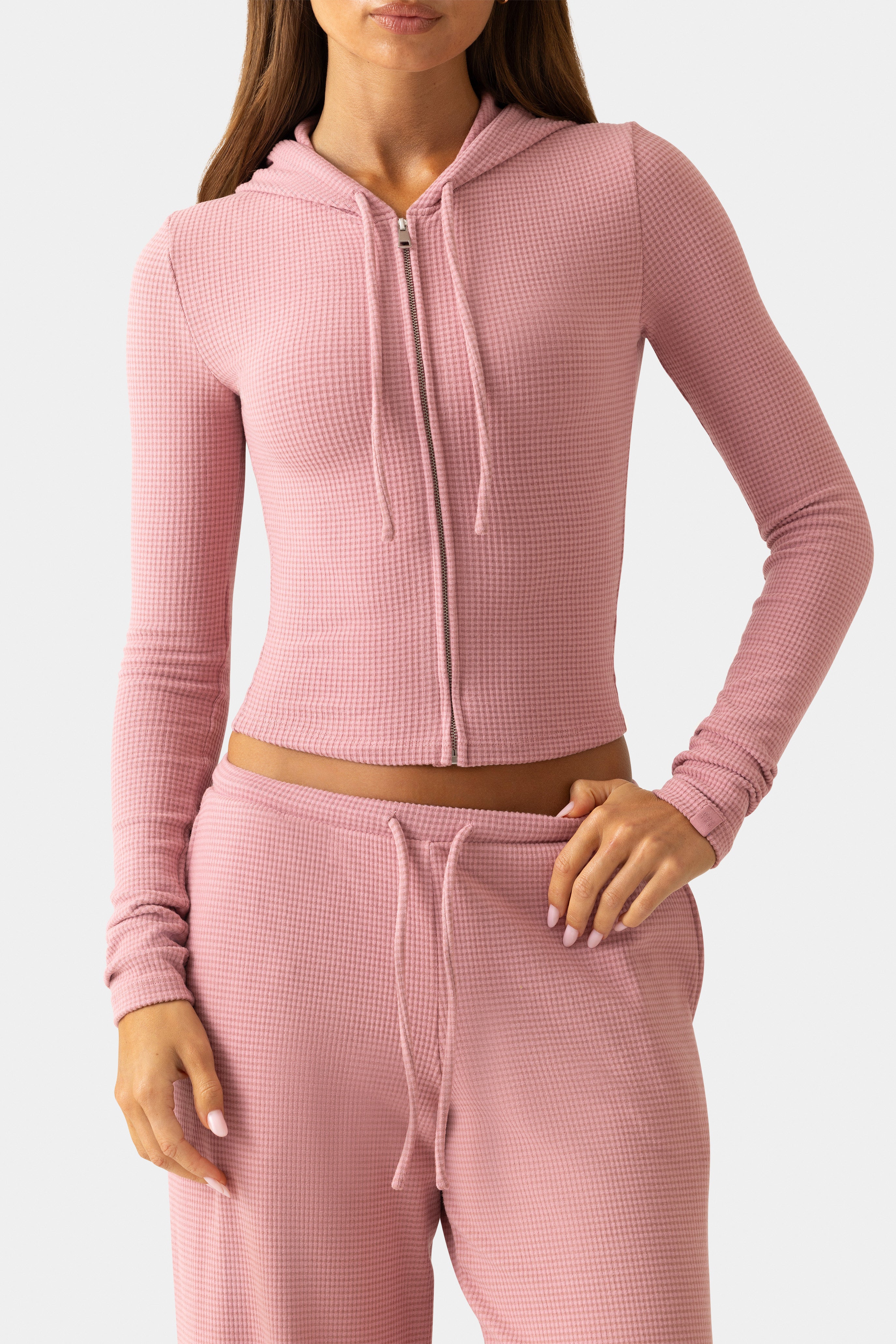 Oh Polly Bo+Tee Ribbed Jersey Sweat Berry