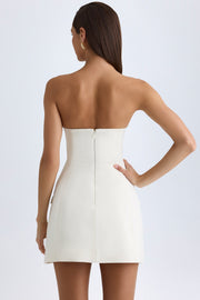 Oh Polly Arta Mini Robe Vanille Bustier Corset