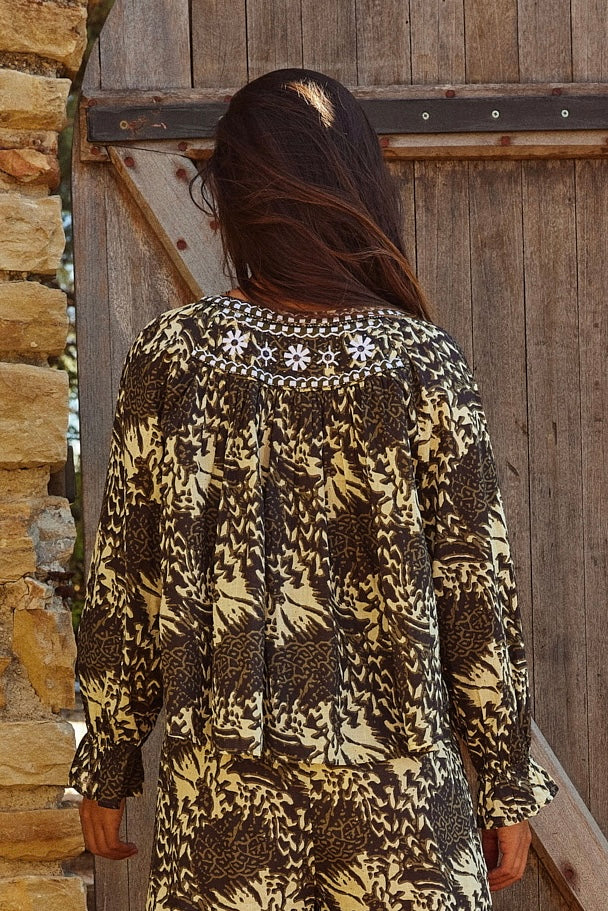 Chicosoleil Asha top court coco jungle XS-XL coton