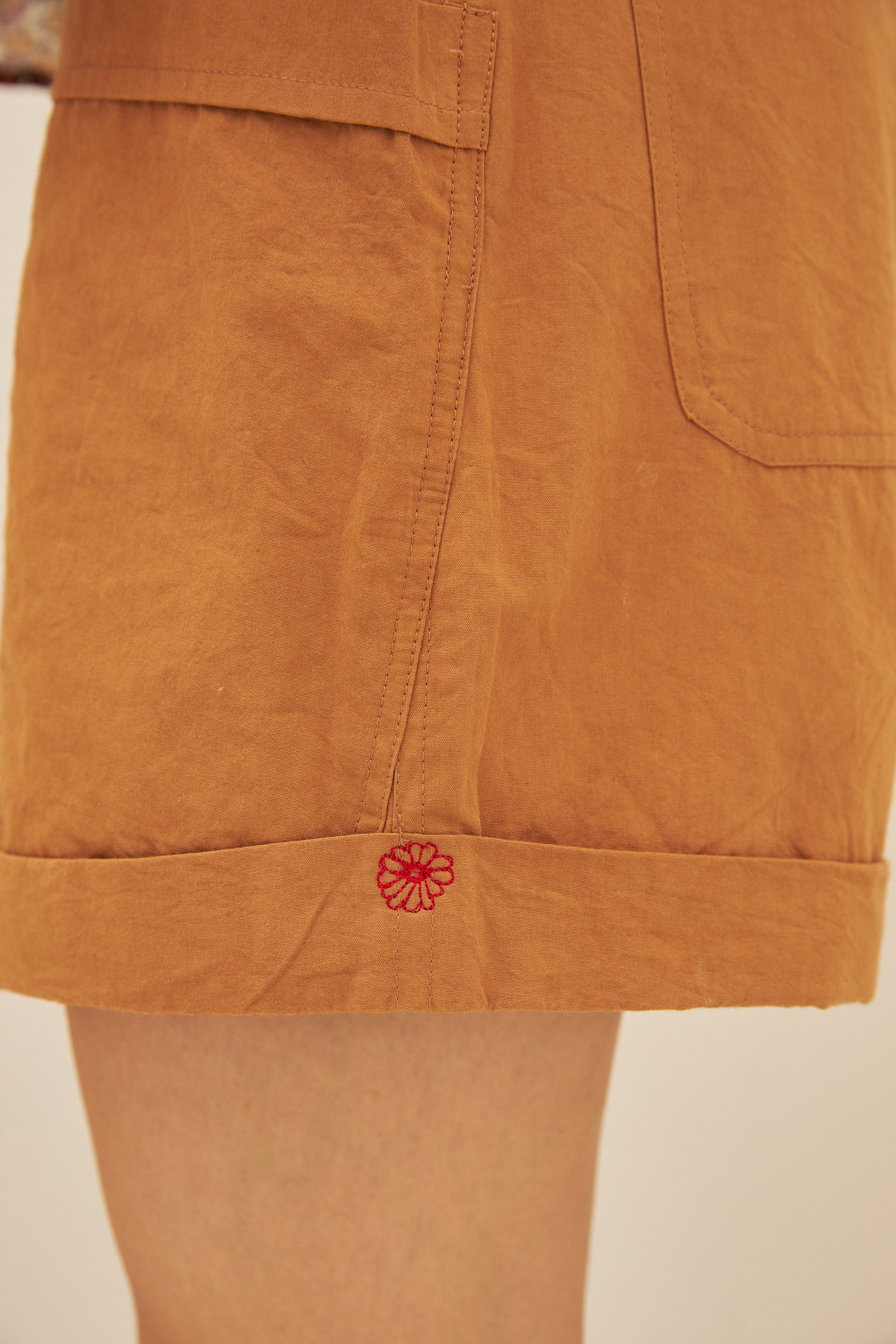 Chicosoleil Bebek short beige coton 4 poches