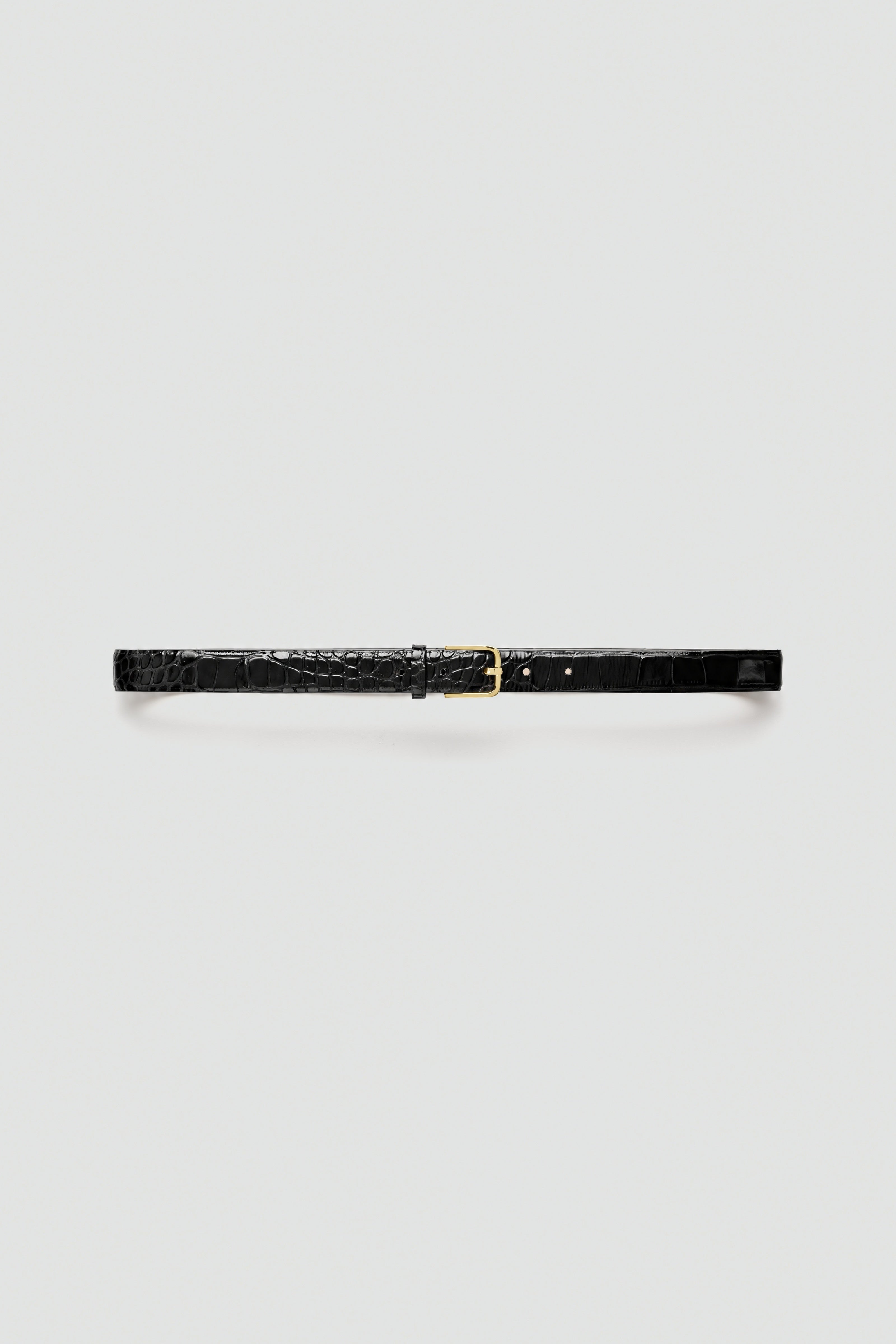 Liviana Conti Octavia ceinture cuir croco cacao