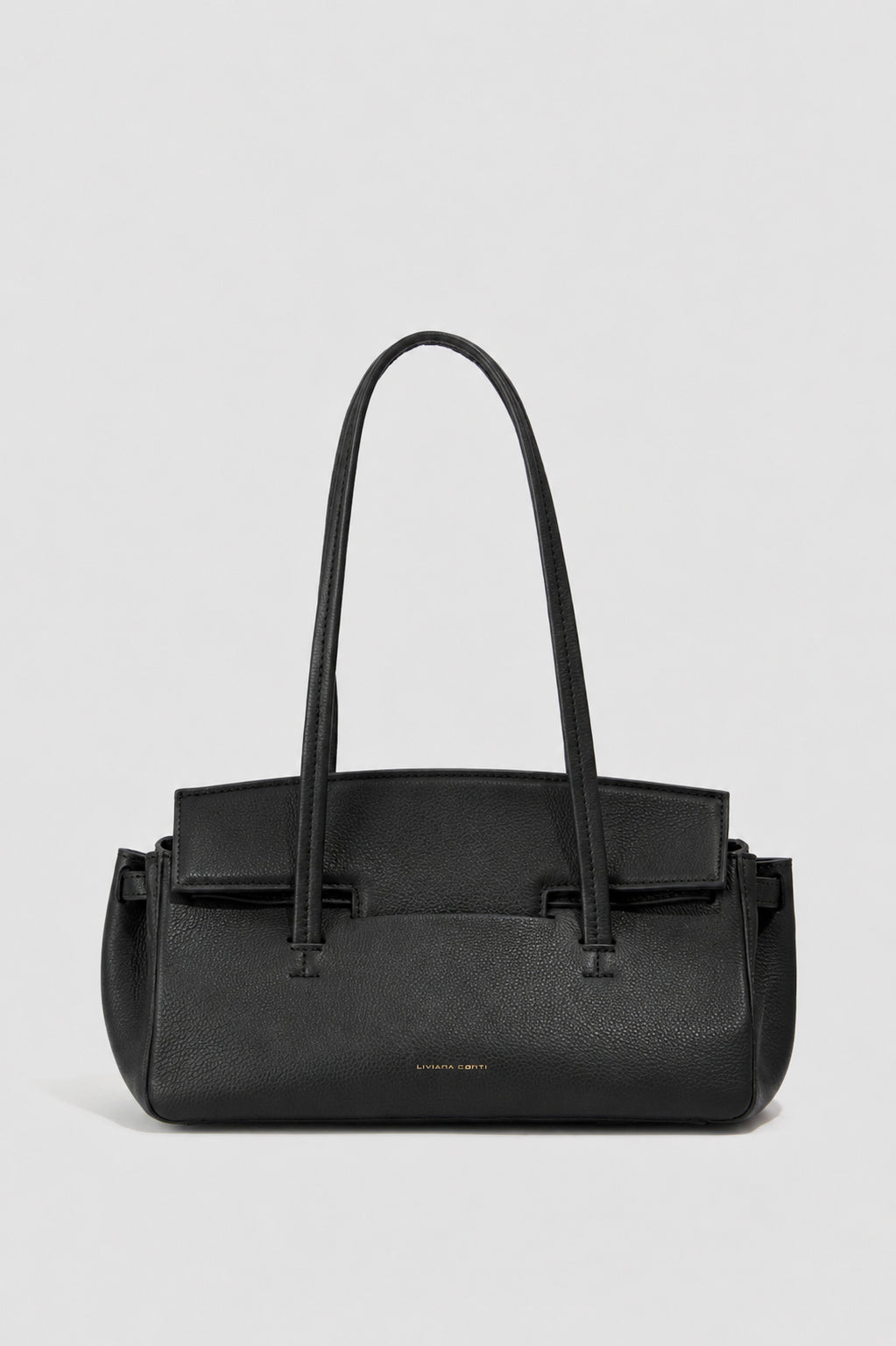 Liviana Conti Aida sac à main cuir ocre medium grainé