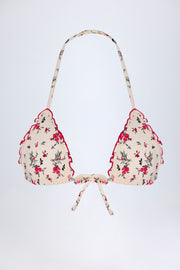 Oh Polly Swim Noia haut bikini rouge floral