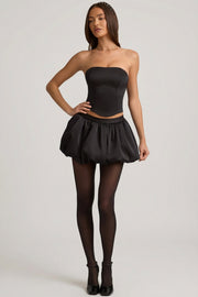 Oh Polly Clemmy 12418 jupe mini noire ballon satin