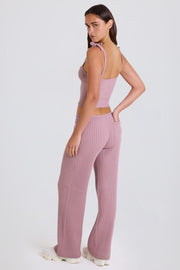 Oh Polly BT2350 Jogging Mauve Large Côtelé Coton