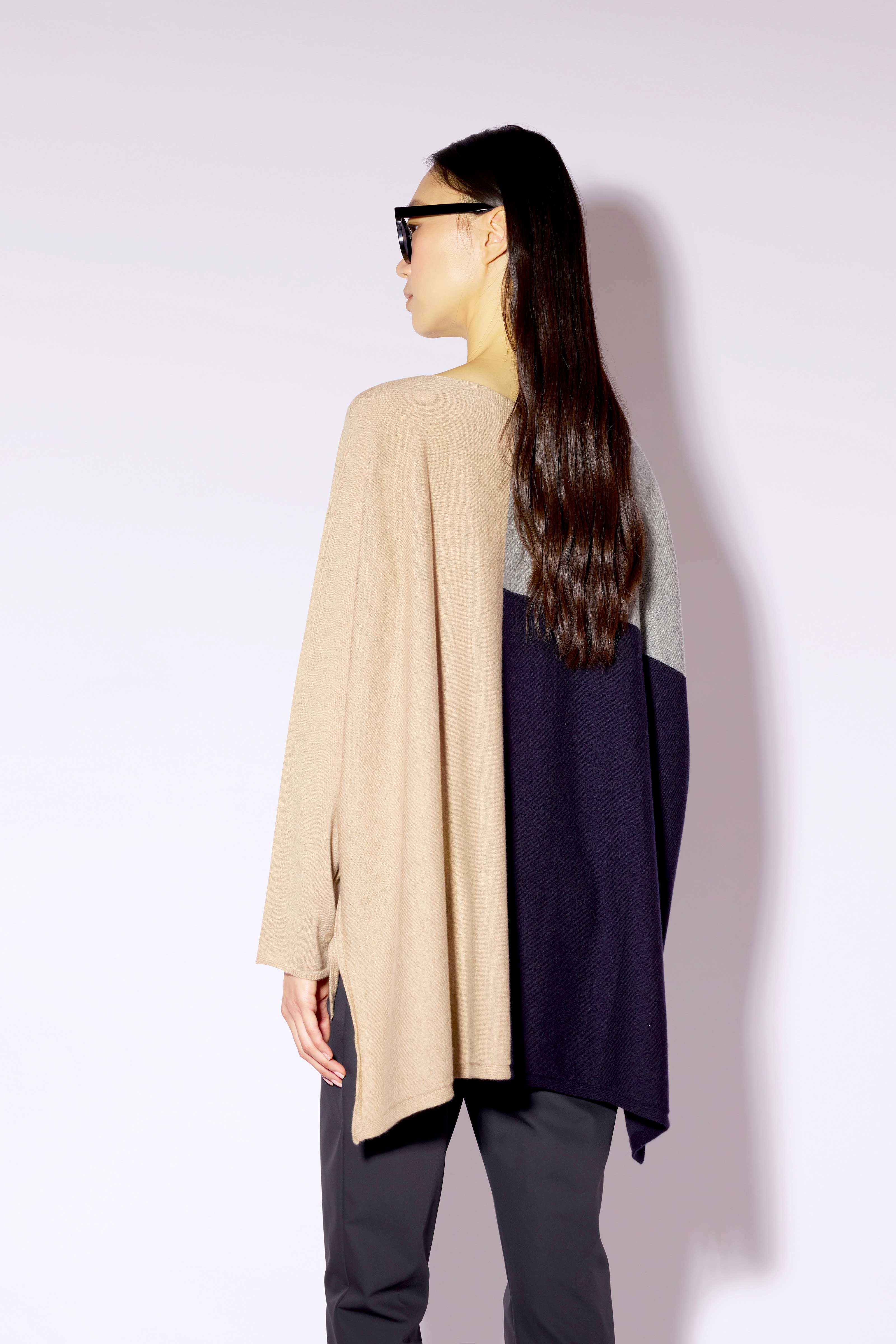 Liviana Conti Blake pull laine merinos camel S-M oversize