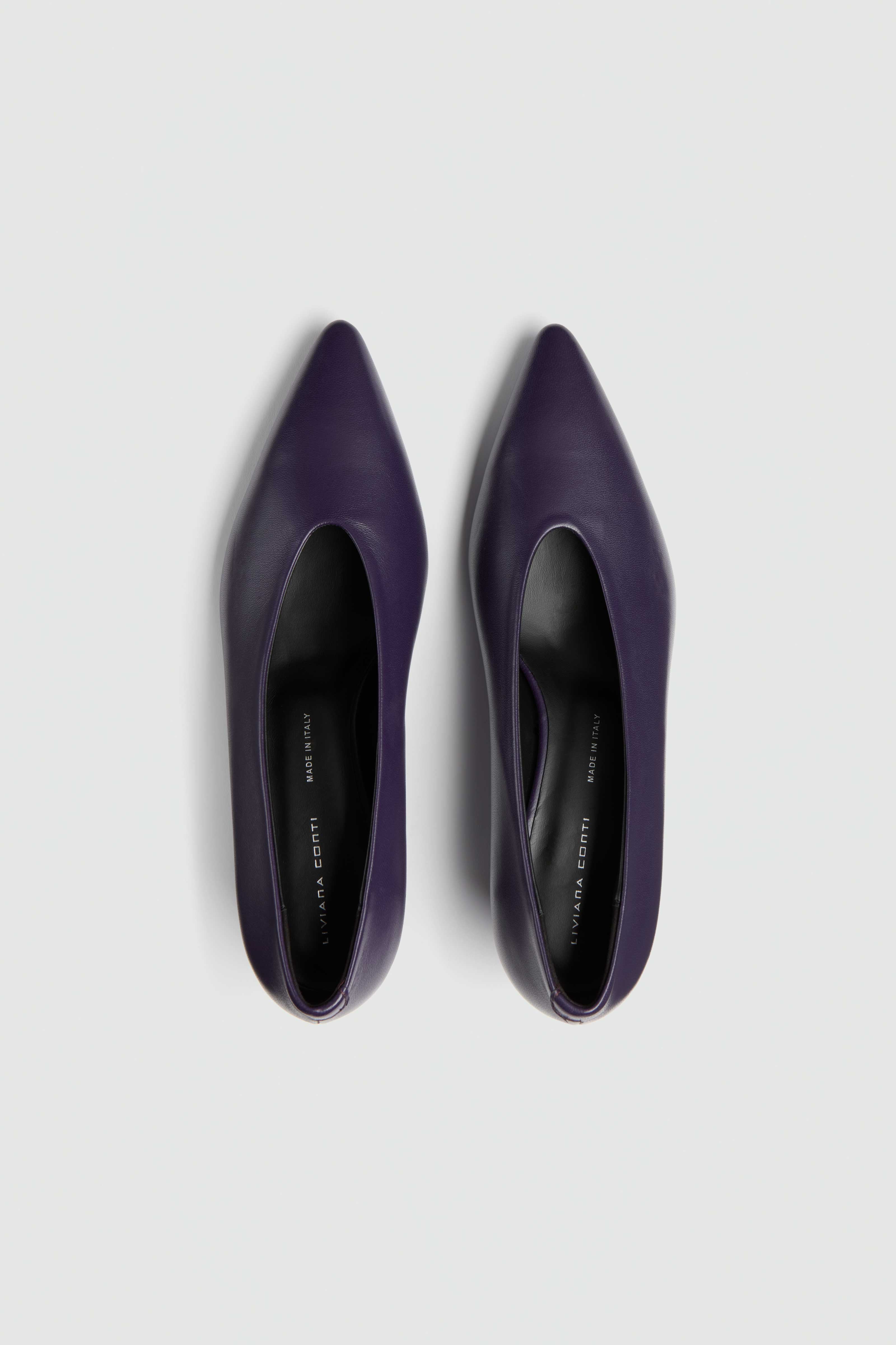 Liviana Conti Clara escarpin cuir myrtille 36-41