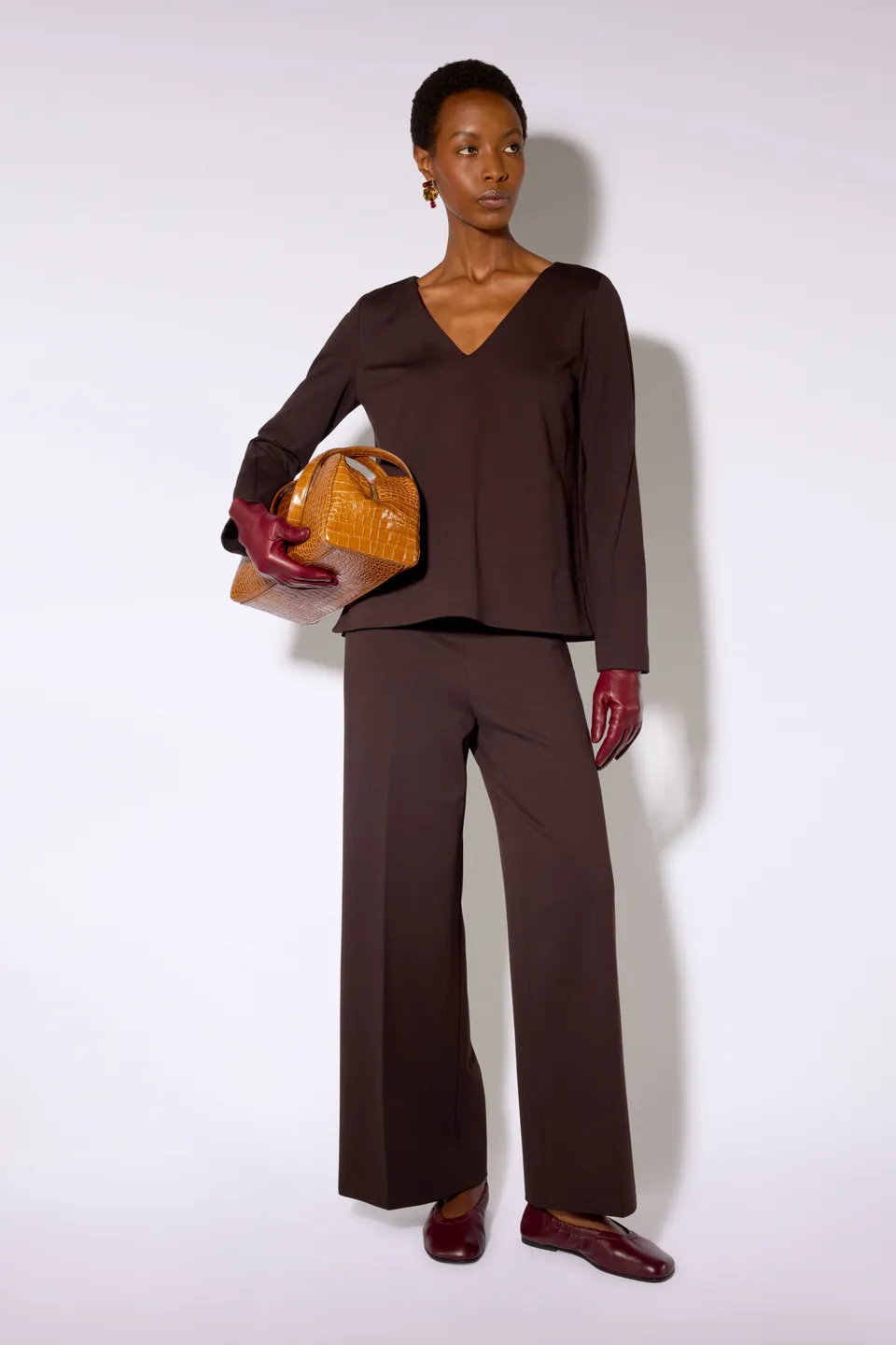 Liviana Conti Deanna Blouse Femme Fluide Espresso